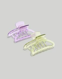Madewell Two-Pack Translucent Small Claw Hair Clips