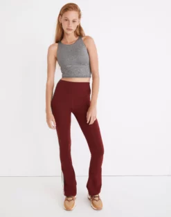 Madewell Splits59™ Striped Supplex Raquel High-Waist Flare Leggings