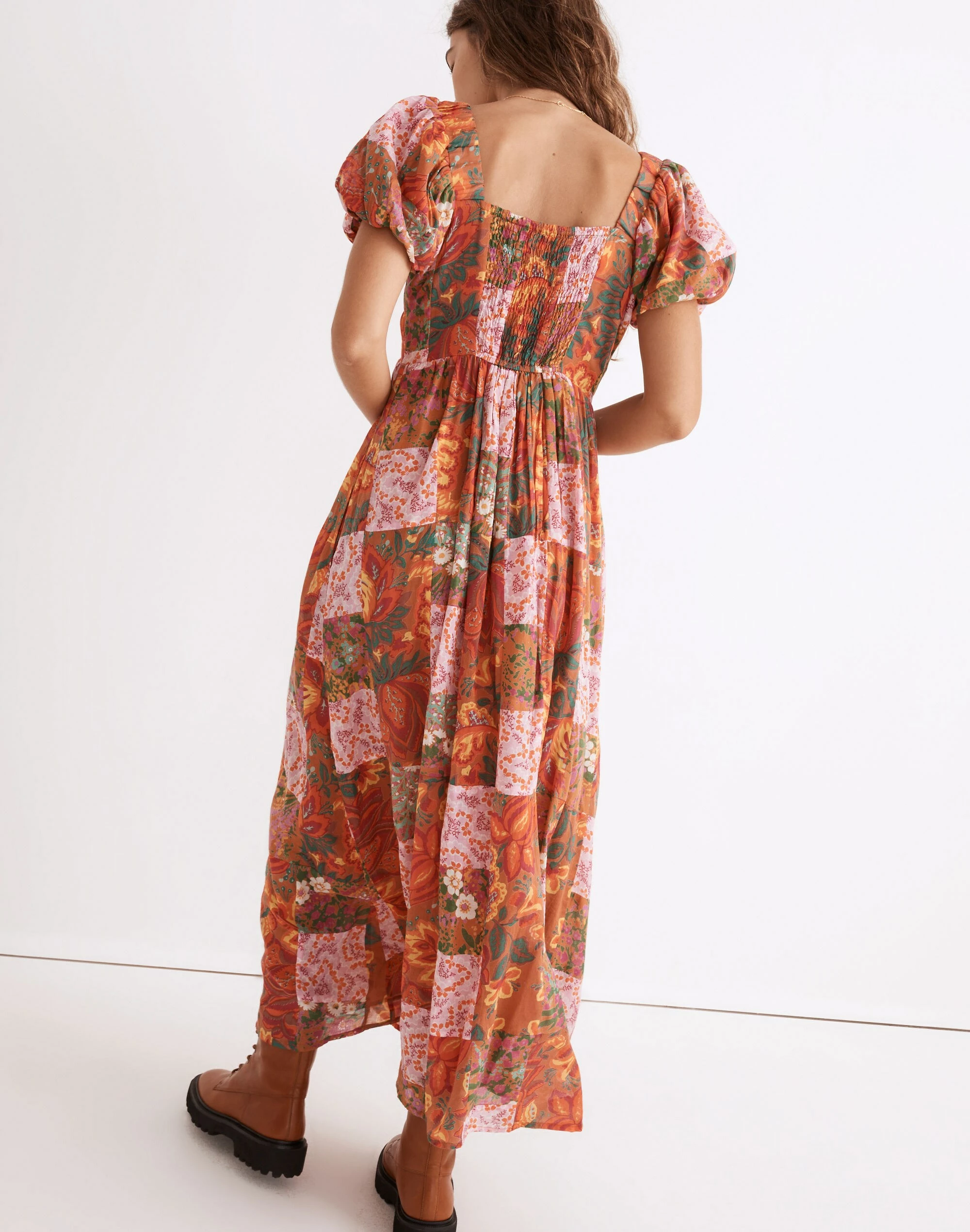 Madewell Banjanan Voile Dragon Dress In Patchwork Floral - Image 3