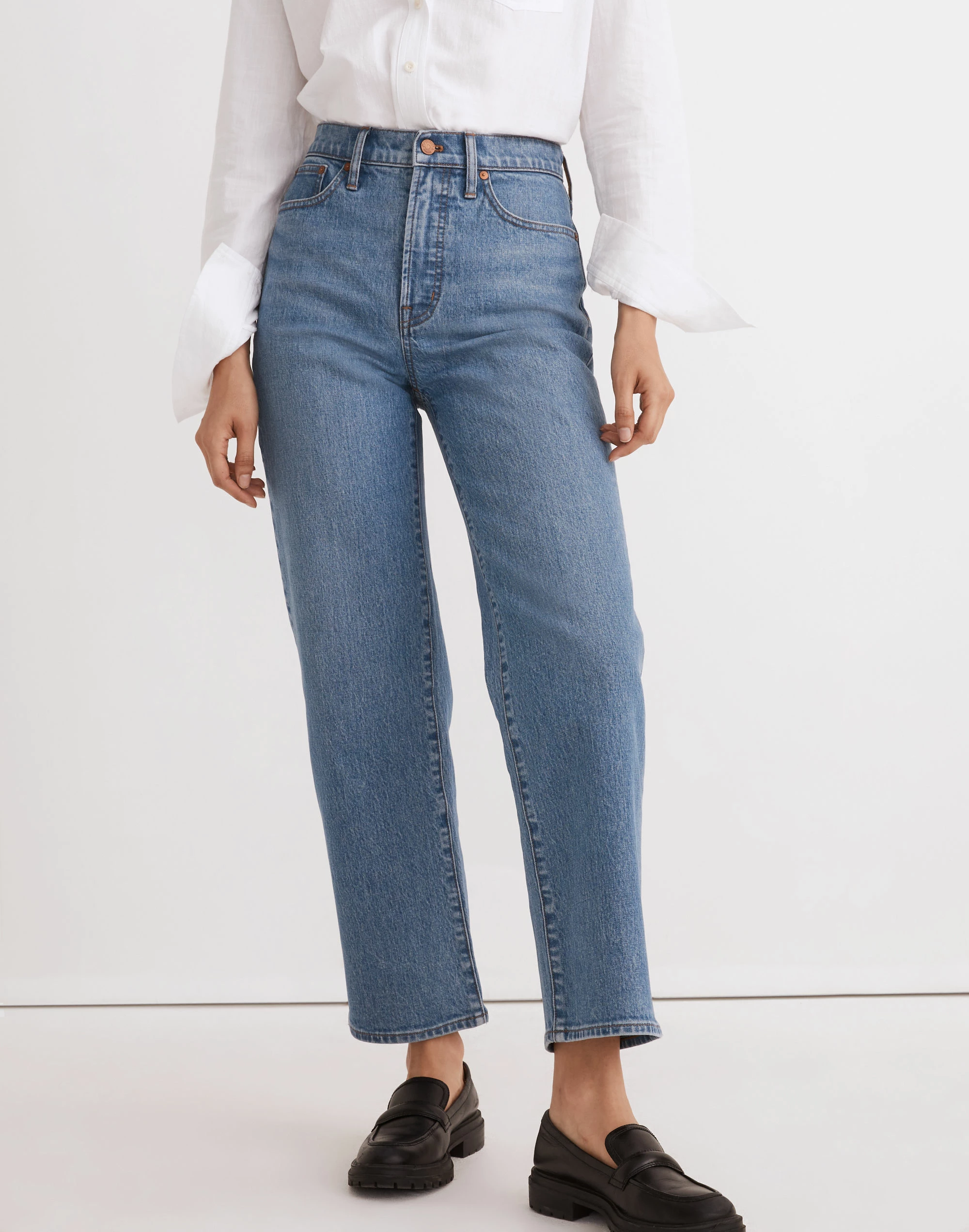 Madewell The Perfect Vintage Wide-Leg Crop Jean In Knoxville Wash - Image 4