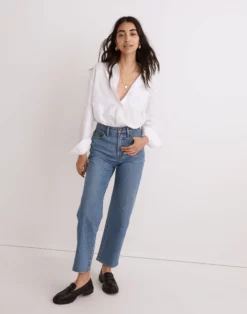 Madewell The Perfect Vintage Wide-Leg Crop Jean In Knoxville Wash