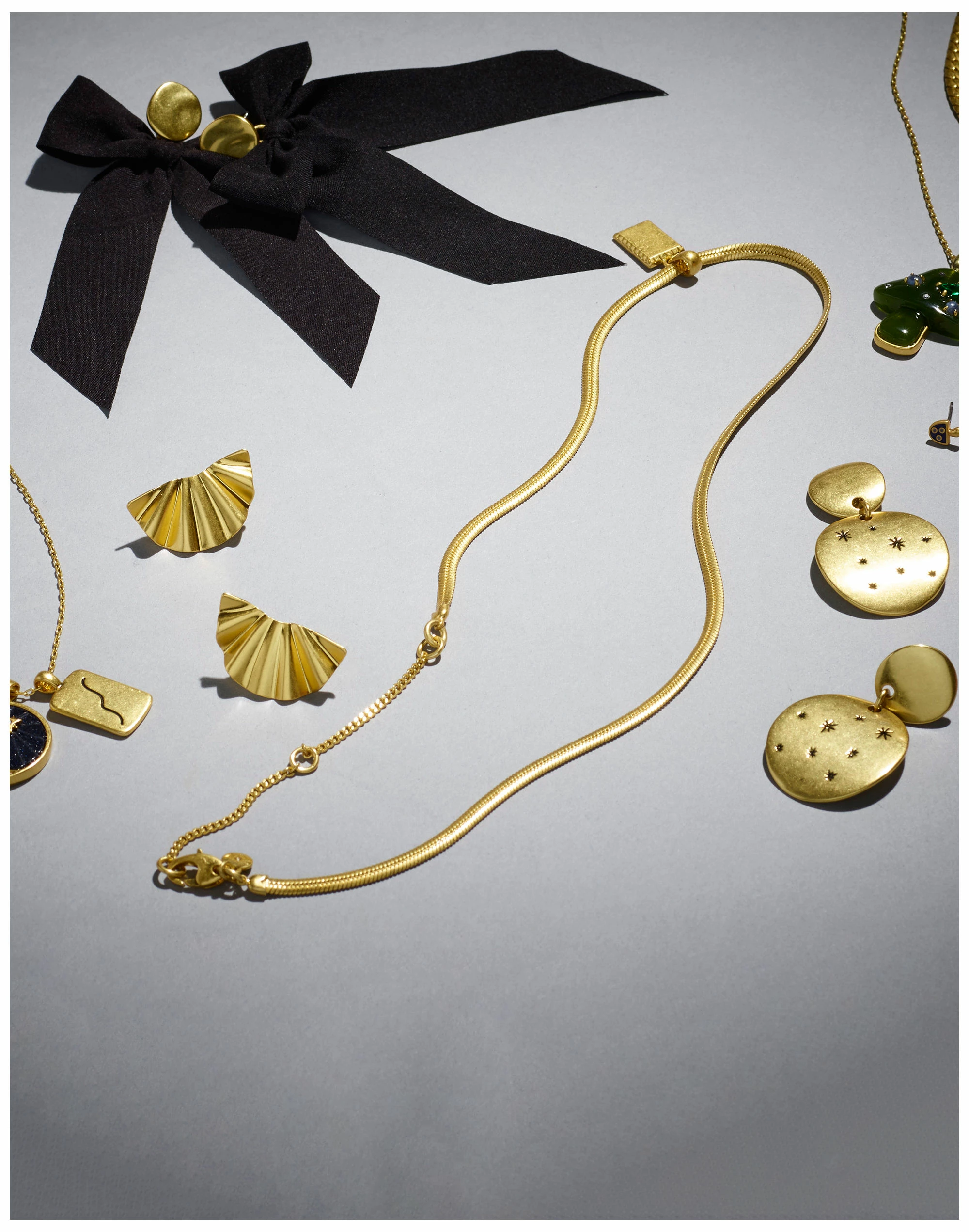 Madewell Chunky Herringbone Pendant Necklace - Image 4