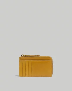 Madewell Leather Zip Card Case Wallet