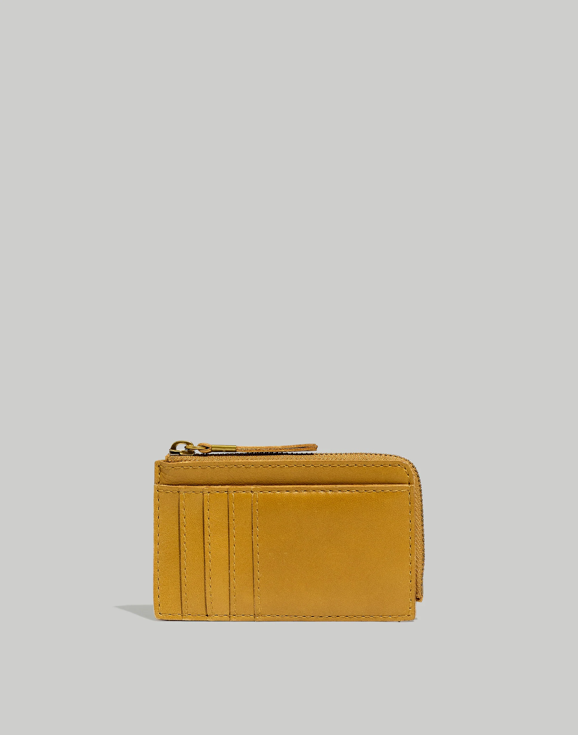 Madewell Leather Zip Card Case Wallet