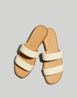 Madewell The Teagan Slide Sandal In Leather