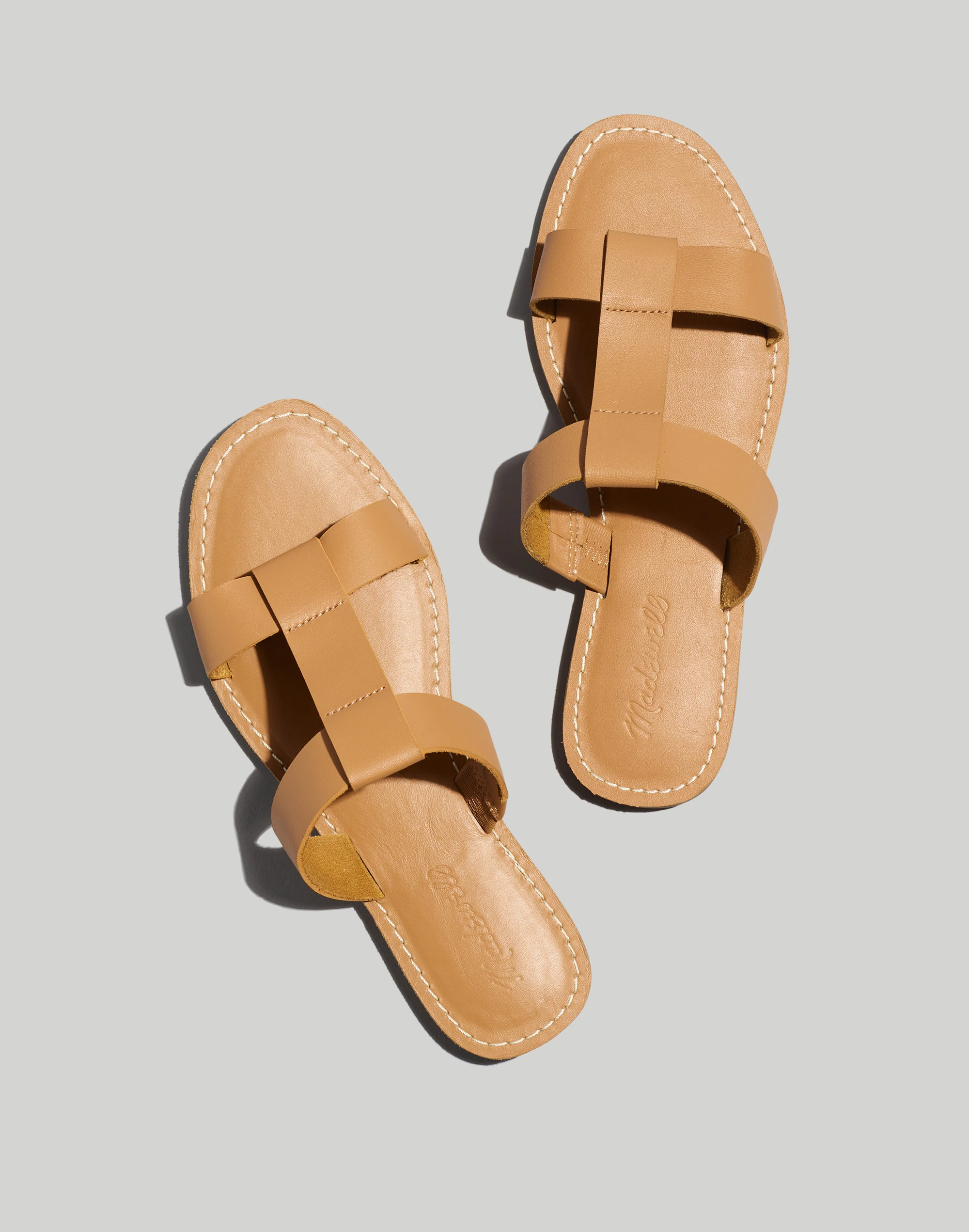 Madewell The Boardwalk T-Strap Slide Sandal