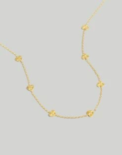Madewell Etched Heart Station Necklace