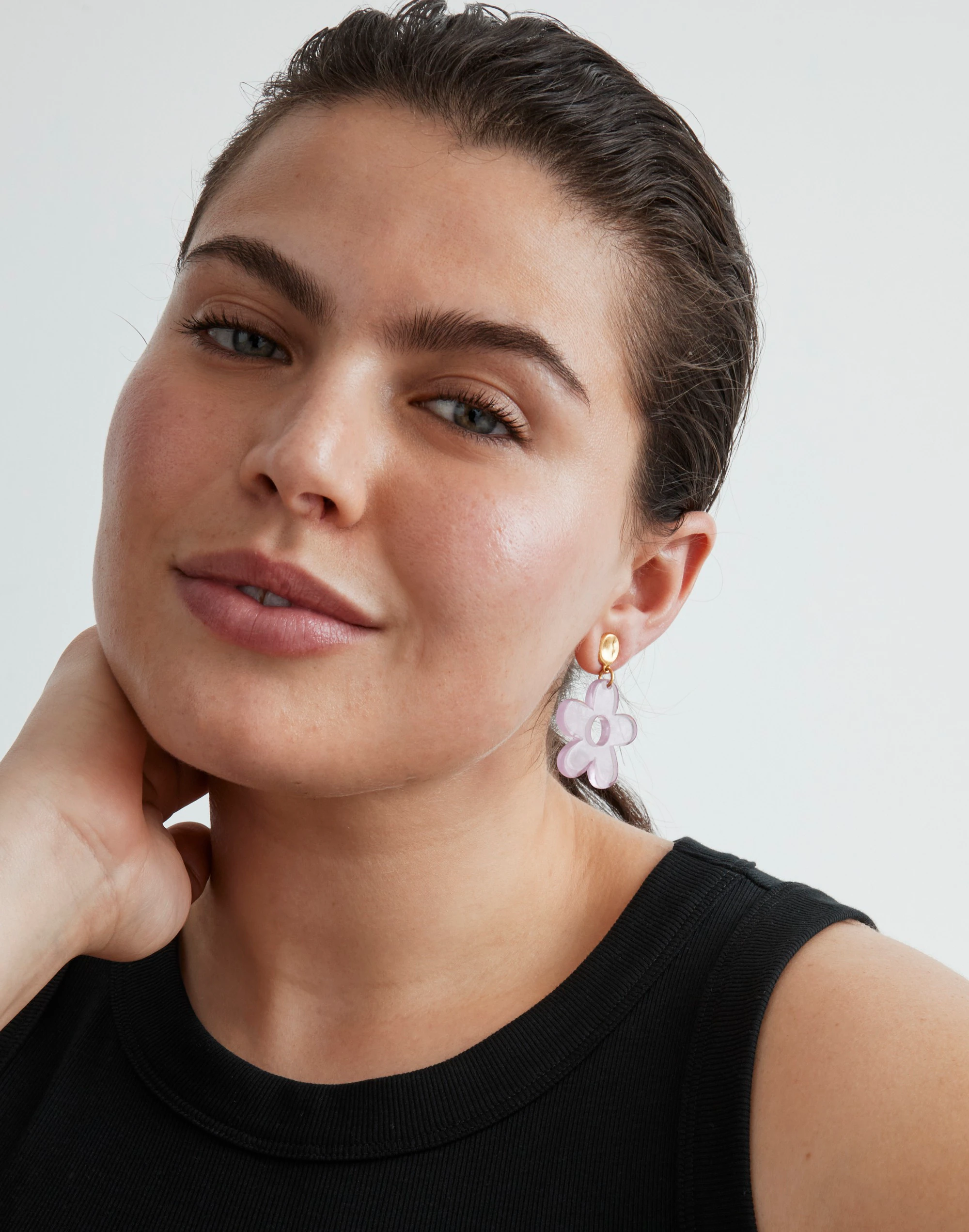 Madewell Flower Statement Drop Earrings - Image 2