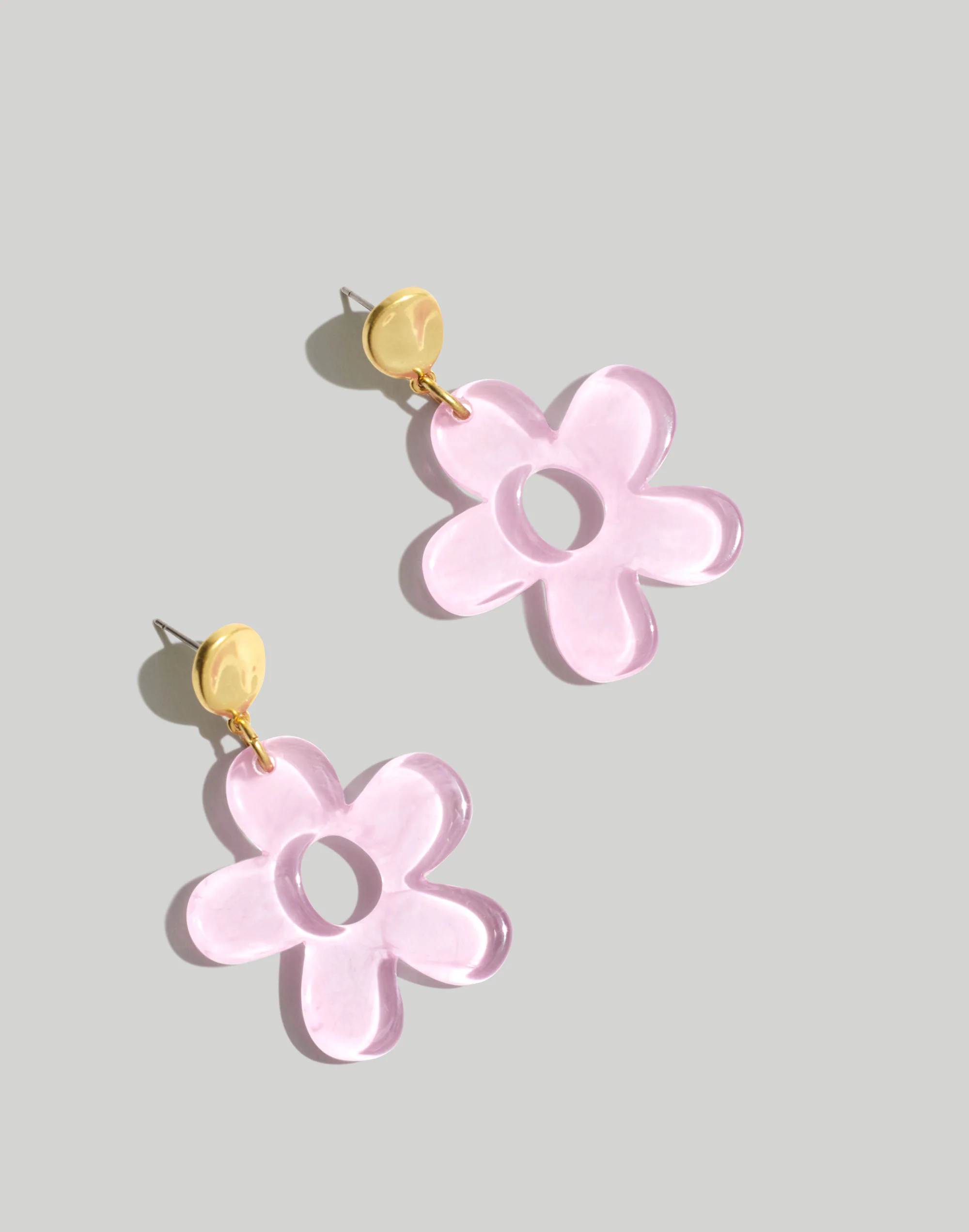 Madewell Flower Statement Drop Earrings