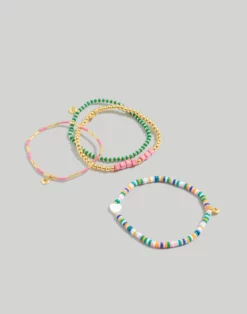 Madewell Four-Pack Love You Beaded Bracelet Set