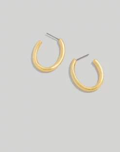 Madewell Oval Medium Hoop Earrings