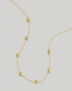 Madewell Etched Pinwheel Station Necklace