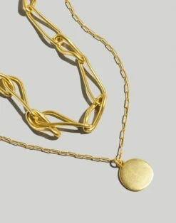 Madewell Two-Piece Chunky Link Necklace Set