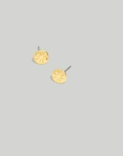 Madewell Etched Pinwheel Stud Earrings