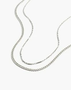 Madewell Two-Piece Skinny Chain Necklace Set