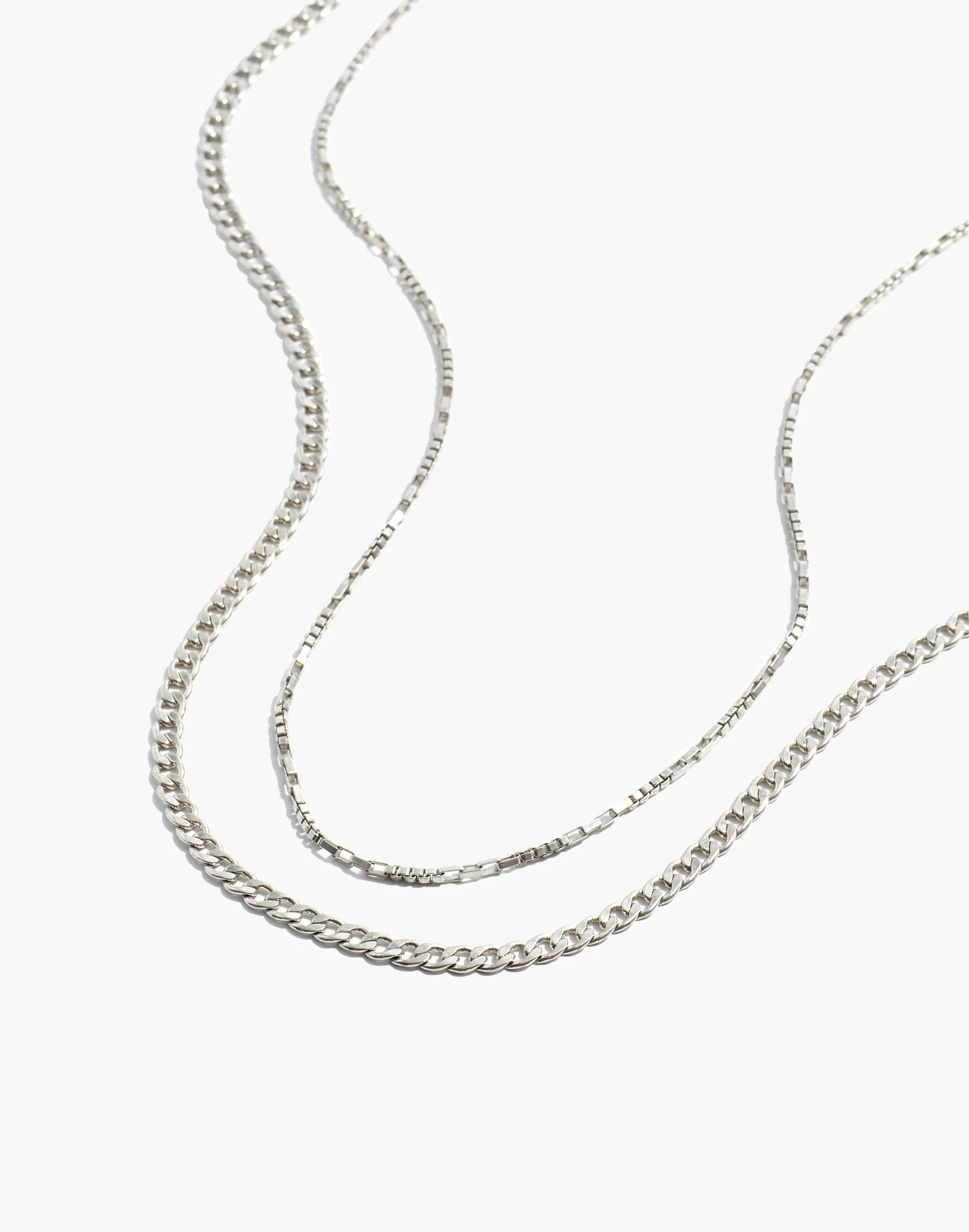 Madewell Two-Piece Skinny Chain Necklace Set