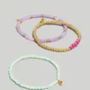 Madewell Three-Pack Tired Beaded Bracelet Set