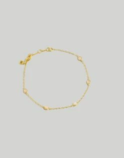 Madewell Stone Collection Blue Aventurine Station Anklet