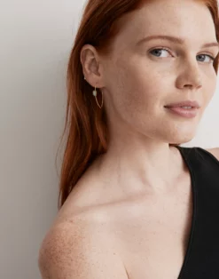 Madewell Stone Collection Amazonite Threader Earrings