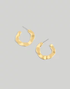 Madewell Wavy Medium Hoop Earrings