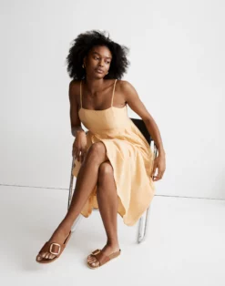 Madewell Pleated Midi Dress