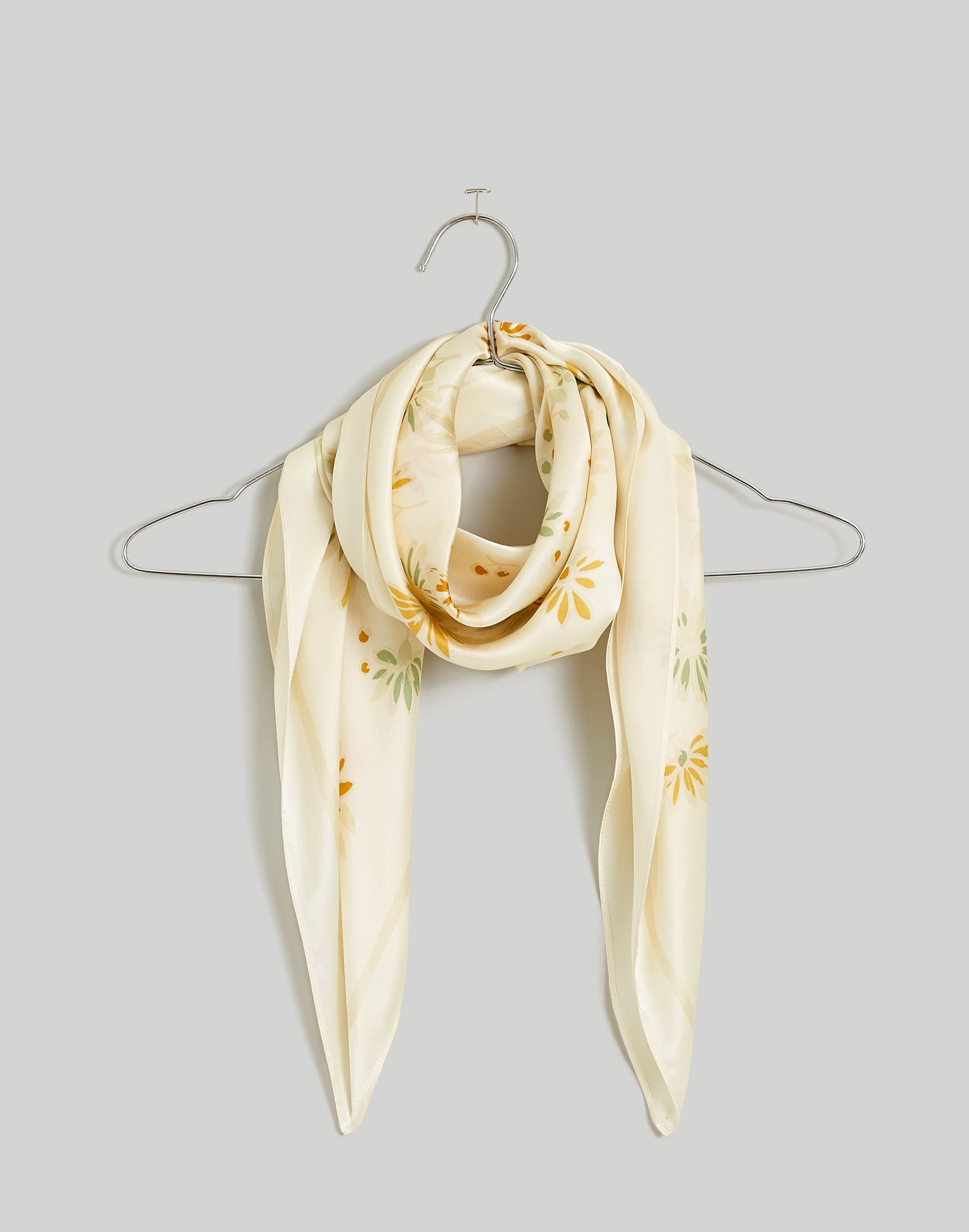 Madewell Silk Oversized Bandana In Floating Floral