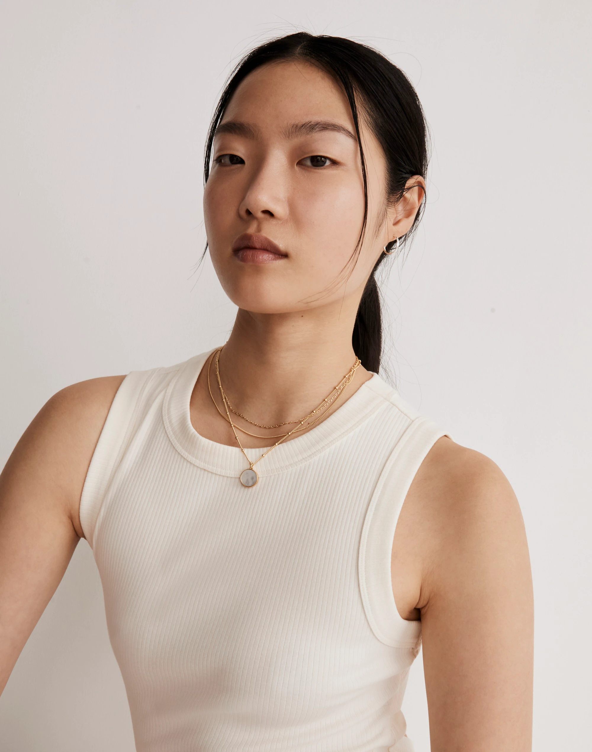 Madewell Three-Pack Mother Of Pearl Necklace Set - Image 2