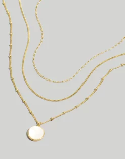 Madewell Three-Pack Mother Of Pearl Necklace Set