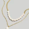 Madewell Two-Piece Freshwater Pearl Necklace Set