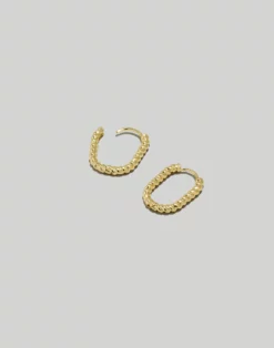 Madewell Twisted Carabiner Hoop Earrings