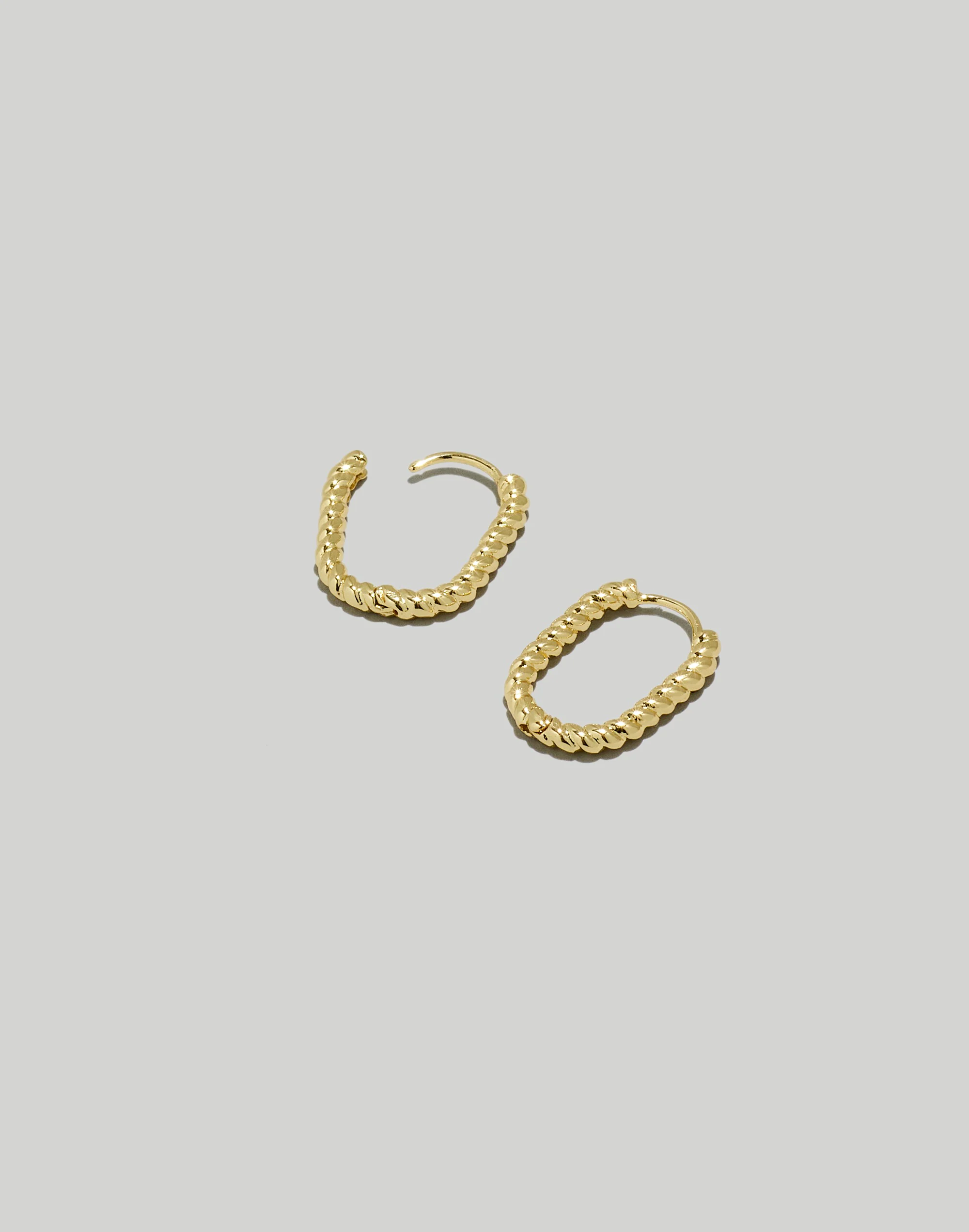 Madewell Twisted Carabiner Hoop Earrings