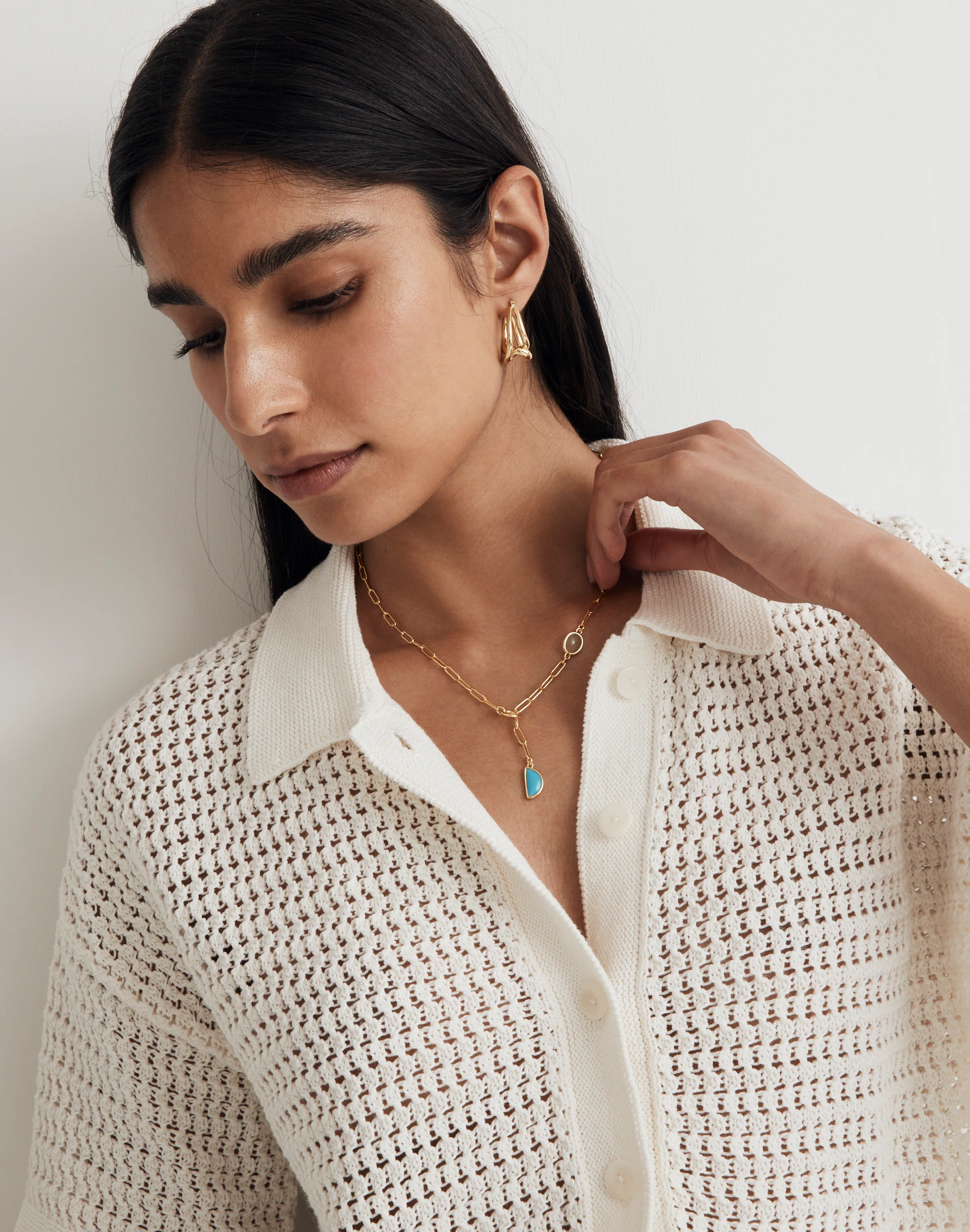 Madewell Stone Collection Green Apophyllite Necklace - Image 2