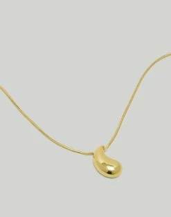 Madewell Puffy Teardrop Pendant Necklace