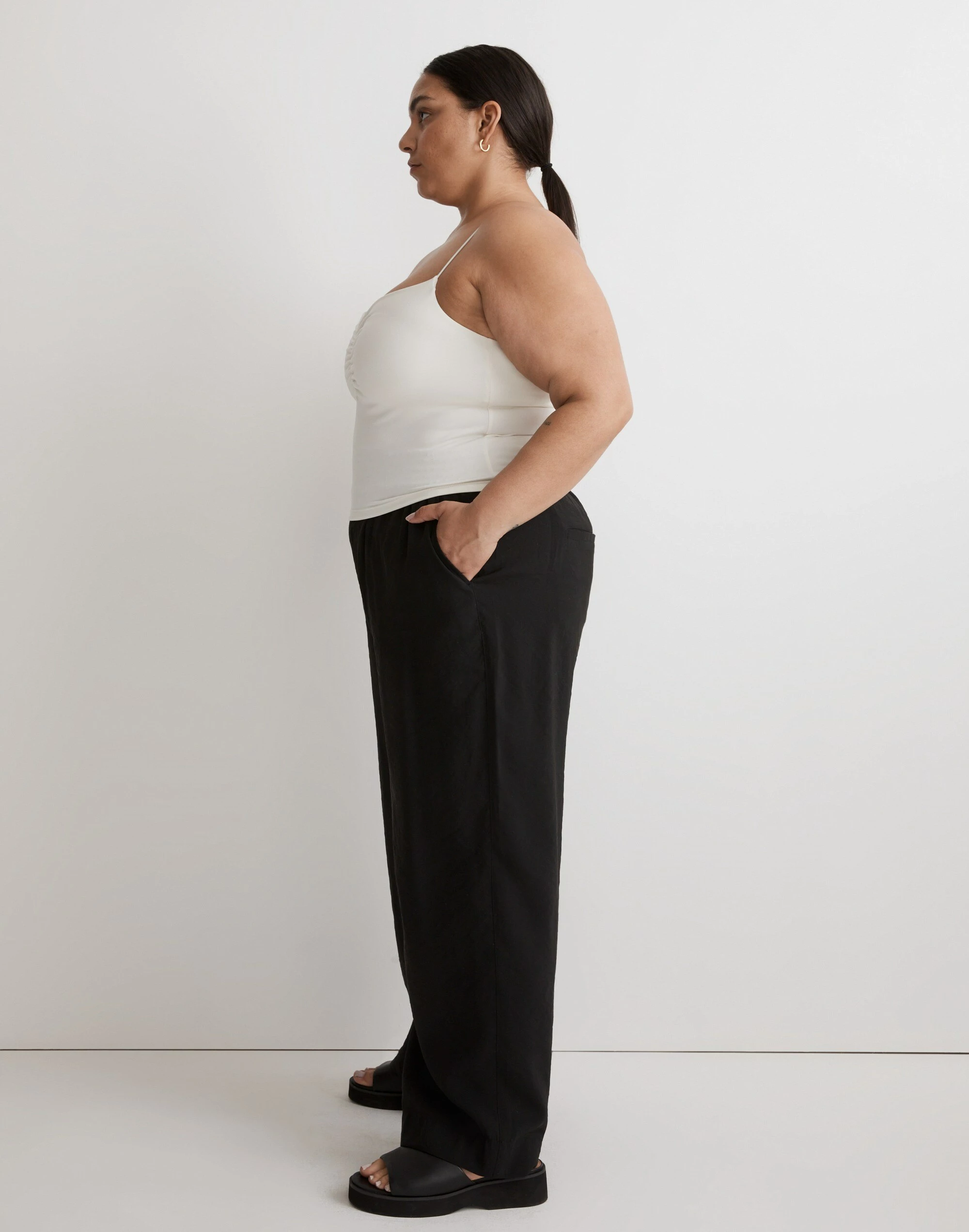 Madewell Plus MWL Flex Sweetheart Crop Tank Top - Image 2